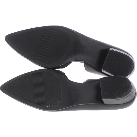 Naturalizer Womens Belina Black Suede Slip On Dressy D'Orsay Heels Shoes Used - Picture 4 of 5